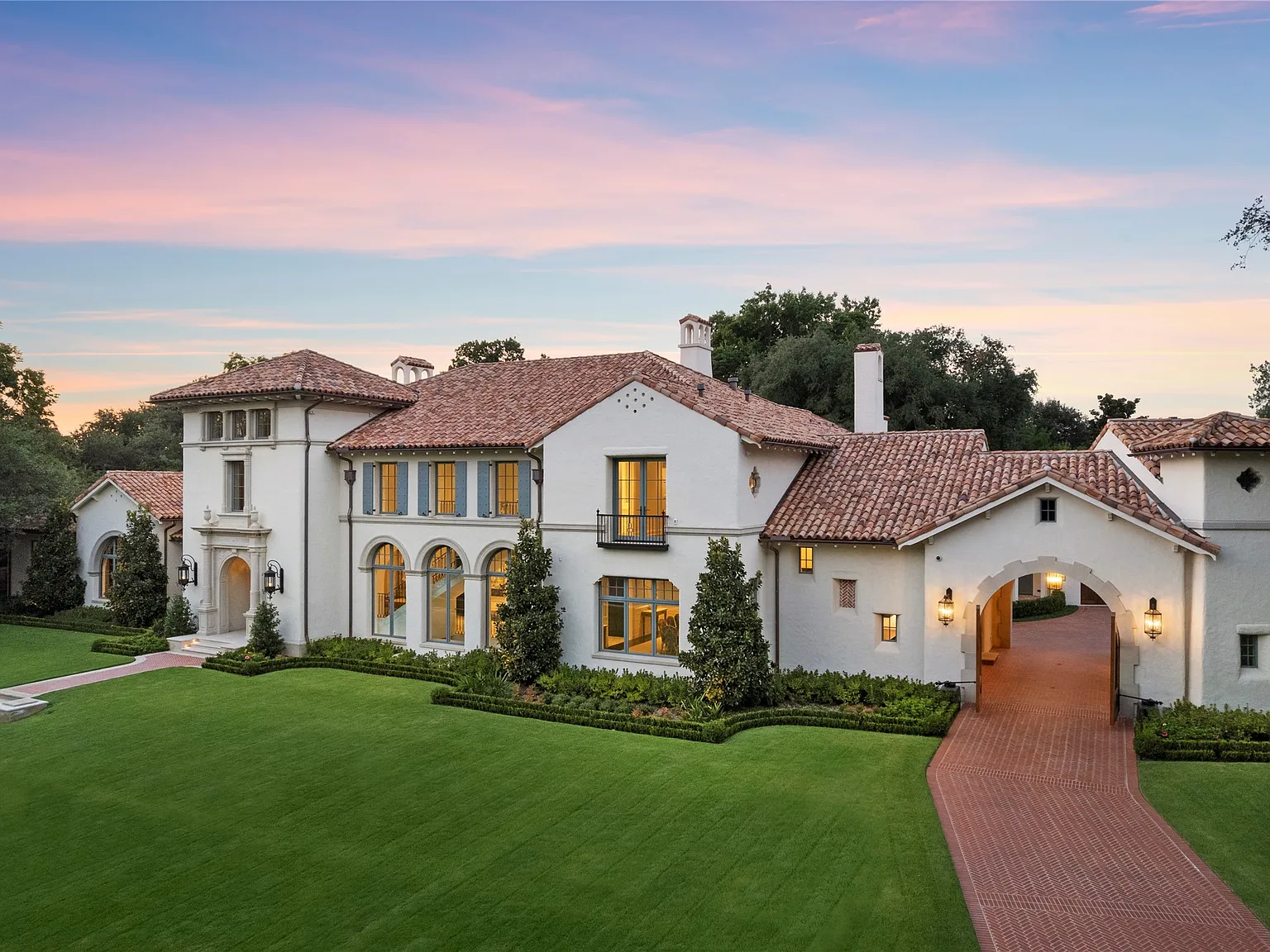Custom landscape design at a Kingdom Development residence